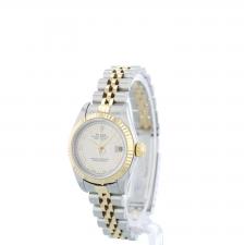 Ladies Rolex Datejust 79173 18ct Yellow Gold Stainless Steel case with Cream Jubilee dial