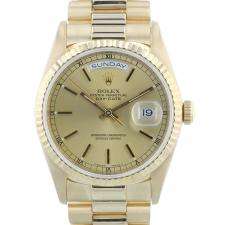 Gents Rolex Day Date 18238 18 CT case with Gilt dial