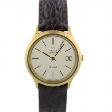 Gents Omega MegaQuartz 192.0027 G/P case with Silver dial