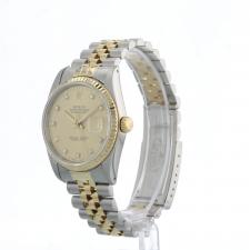 Gents Rolex Datejust 16233 18ct Yellow Gold Stainless Steel case with Gilt Diamond dial