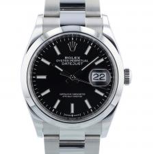 Gents Rolex Datejust 36 126200 Steel case with Black dial