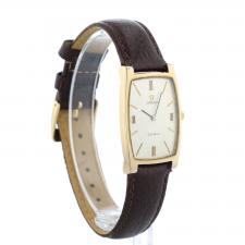 Gents Omega Geneve 9 CT case with Silver dial