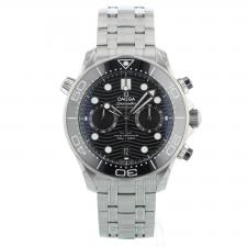 Gents Omega Seamaster Co-Axial 21030445101001 Steel case with Black Wave dial