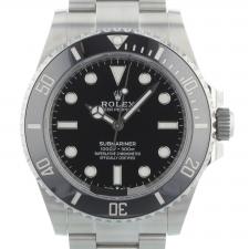 Gents Rolex Submariner Non Date 124060 Steel case with Black dial