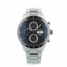 Gents Tag Heuer Carrera CV2A1R Steel case with Black dial