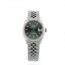 Ladies Rolex DateJust 31 278274 Steel case with Mint Green dial
