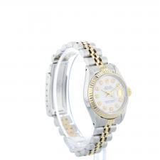 Ladies Rolex DateJust 69173 18ct Yellow Gold Stainless Steel case with MOP Diamond dial