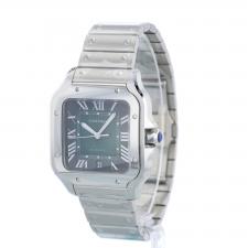 Gents Cartier Santos WSSA0062 Steel case with Green dial