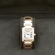 Ladies Cartier Tank Francaise 2793 18ct Rose Gold case with Cream dial