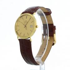 Gents Omega Dress   18 CT case with Gilt dial