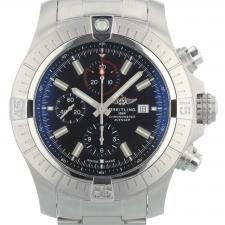 Gents Breitling Super Avenger A13375 Steel case with Black dial