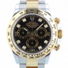 Gents Rolex Daytona 116503 18ct Yellow Gold   Stainless Steel case with Black Diamond dial