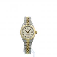 Ladies Rolex DateJust 69173 18ct Yellow Gold   Stainless Steel case with Cream Pyramid dial