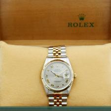 Gents Rolex DateJust 36 16233 18ct Yellow Gold Stainless Steel case with Grey dial