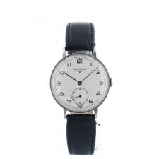 Gents Longines Steel case with Silver dial
