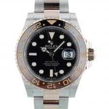 Gents Rolex GMT Master II 126711CHNR 18ct Rose Gold   Stainless Steel case with Black dial