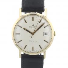 Gents Omega Geneve 1325017  9 CT case with Silver dial