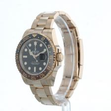 Gents Rolex GMT Master II 126715CHNR 18ct Rose Gold case with Black dial