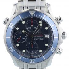 Gents Omega Seamaster Chrono 22258000 Steel case with Blue Wave dial