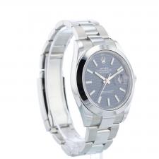Gents Rolex Datejust 41 126300 Steel case with Blue Fluted Motif dial