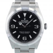 Gents Rolex  124270 Stainless Steel case with Black dial