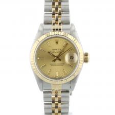 Ladies Rolex DateJust 69173 18ct Yellow Gold   Stainless Steel case with Gilt dial