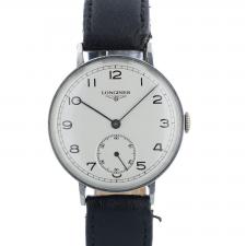 Gents Longines Steel case with Silver dial