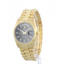 Gents Rolex Day Date 118238 18ct Yellow Gold case with Black dial