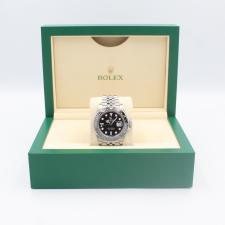 Gents Rolex GMT Master II 126710GRNR Stainless Steel case with Black dial