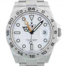 Gents Rolex Explorer II 216570 Steel case with White dial