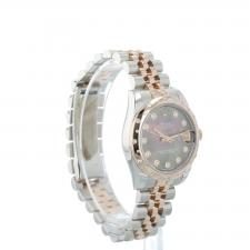 Ladies Rolex DateJust 31 178341 18ct Rose Gold   Stainless Steel case with MOP Diamond dial