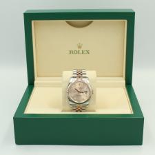 Gents Rolex DateJust 36 116231 18ct Rose Gold   Stainless Steel case with Pink Diamond Dial dial