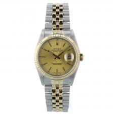 Gents Rolex DateJust 16233 18ct Yellow Gold   Stainless Steel case with Gilt dial