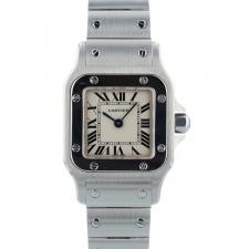 Ladies Cartier Santos Galbee W20056D6 Steel case with Silver dial