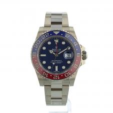 Gents Rolex GMT Master II 116719BLRO 18ct White Gold case with Blue dial