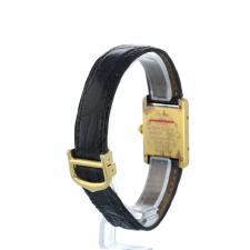 Ladies Cartier Tank 39768 Gold Plated case with Silver dial