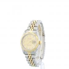 Ladies Rolex DateJust 69173 18ct Yellow Gold Stainless Steel case with Champagne dial