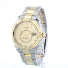 Gents Rolex Sky Dweller 326933 18ct Yellow Gold   Stainless Steel case with Champagne dial