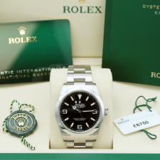 Gents Rolex Explorer 40 224270 Stainless Steel case with Black dial