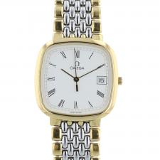 Gents Omega DeVille 1061 Gold Plated Stainless Steel case with White dial