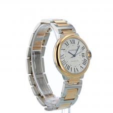 Ladies Cartier Ballon Bleu W2BB0033 18ct Rose Gold Stainless Steel case with Silver dial