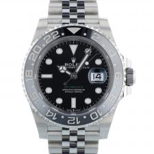 Gents Rolex GMT II 126710GRNR Steel case with Black dial