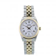 Gents Tudor Prince 72033 18ct Yellow Gold Stainless Steel case with White Diamond Dot dial