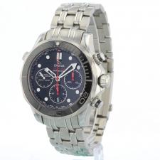 Gents Omega Seamaster Chrono 44 21230445001001 Steel case with Black dial