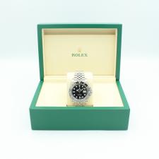 Gents Rolex GMT Master II 126710GRNR Stainless Steel case with Black dial