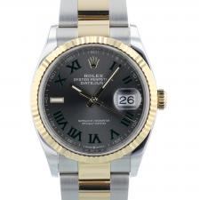 Gents Rolex Datejust 36 126233 18ct Yellow Gold   Stainless Steel case with Wimbledon dial
