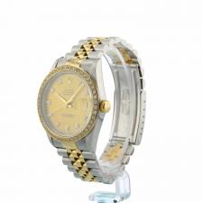 Gents Rolex Datejust 36 16233 18ct Yellow Gold   Stainless Steel case with Gilt Diamond dial