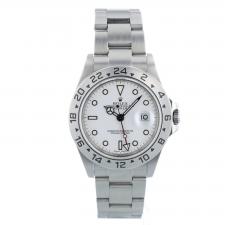 Gents Rolex Explorer II 16570 Steel case with White dial