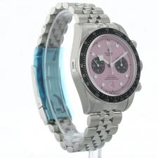 Gents Tudor Black Bay Chrono 79360N Steel case with Pink dial