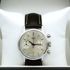Gents Heuer Steel case with Silver dial
